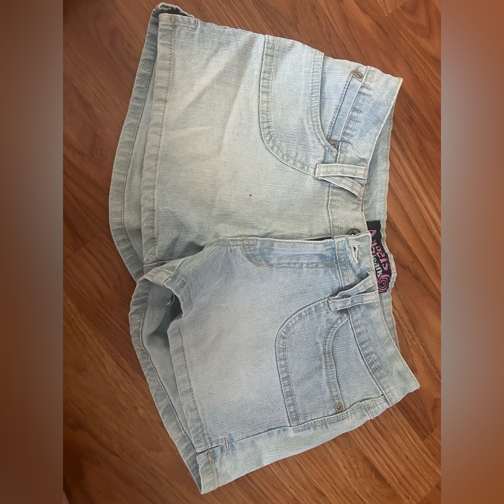Angels Blue Distressed Denim Jeans